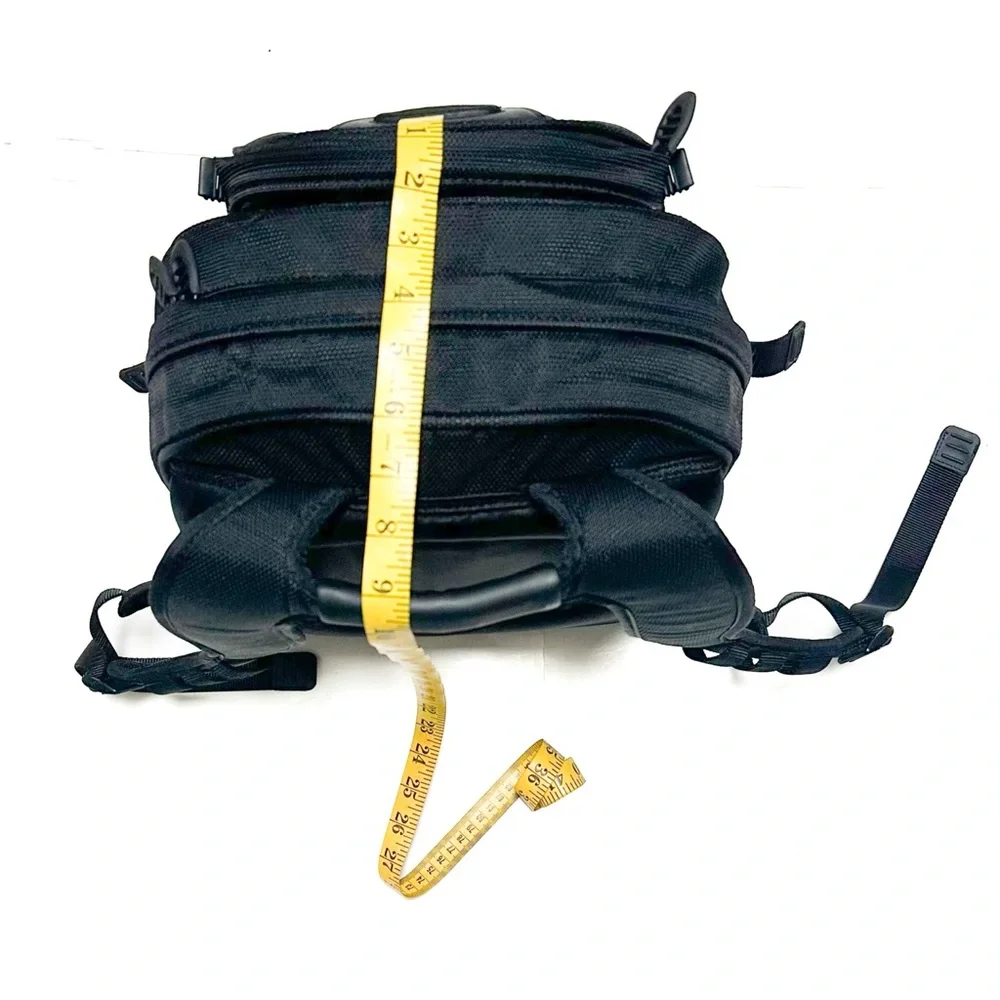 TUMI Thompson Backpack XL Black Leather Ballistic Nylon Laptop Sleeve Rucksack